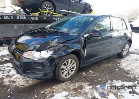 2015 Volkswagen Golf Tsi S 4-Door z USA, uszkodzony, nr VIN 3VW217AU4FM010534